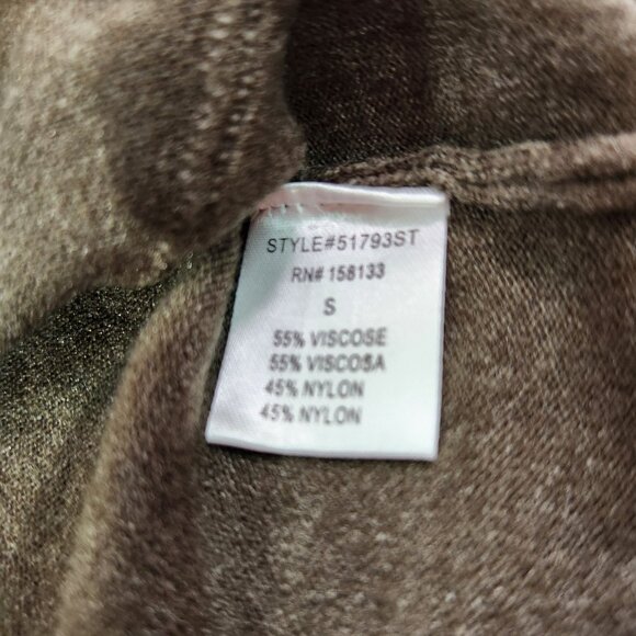 Pink Clover Olive Green Open Front Cardigan New With Tags Women's Size S - Picture 14 of 15